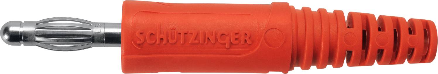 Schützinger DI FK 9 S Ni / RT Veerkorfstekker Stekker Rood 1 stuk(s) Single
