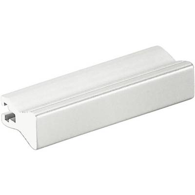 Metalen klem in rechthoekige vorm voor bevestiging.