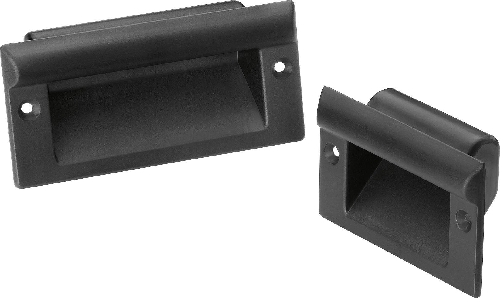 Rohde KM-61.082.9005 Verzonken handgreep Zwart (l x b x h) 100 x 61 x 33 mm 4 stuk(s)