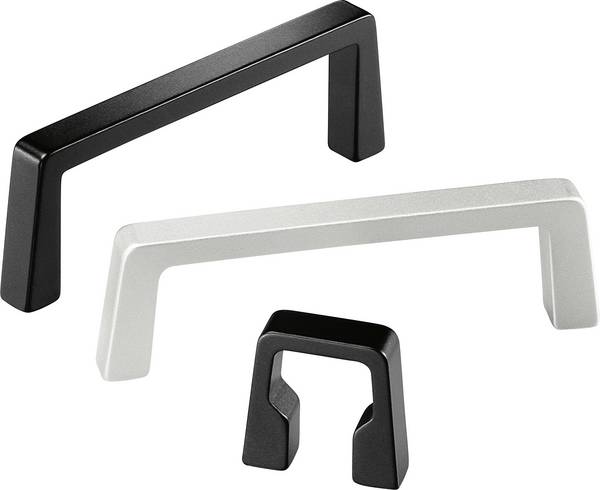 Rohde S1-12.180.04 Behuizingshandgreep Zwart (l x b x h) 194 x 12 x 40 mm 4 stuk(s)