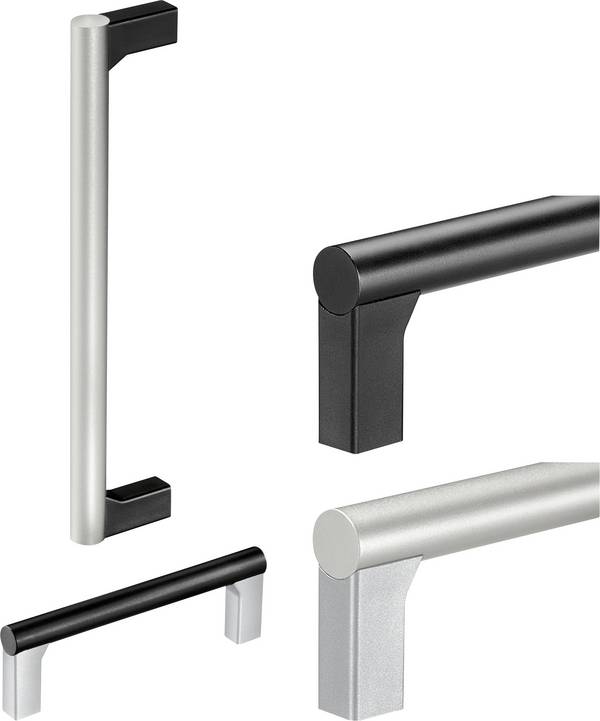 Rohde UR-15.235.B01 Universele handgreep Zwart, Zilver (l x b x h) 250 x 15 x 43.5 mm 2 stuk(s)