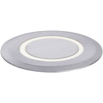Ronde, metalen LED-inbouwspot met centraal lichtpunt, geschikt voor plafondmontage in binnenruimtes.