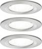 Paulmann 92979 LED-inbouwlamp Set van 3 stuks LED GU10 19.5 W IJzer (geborsteld)