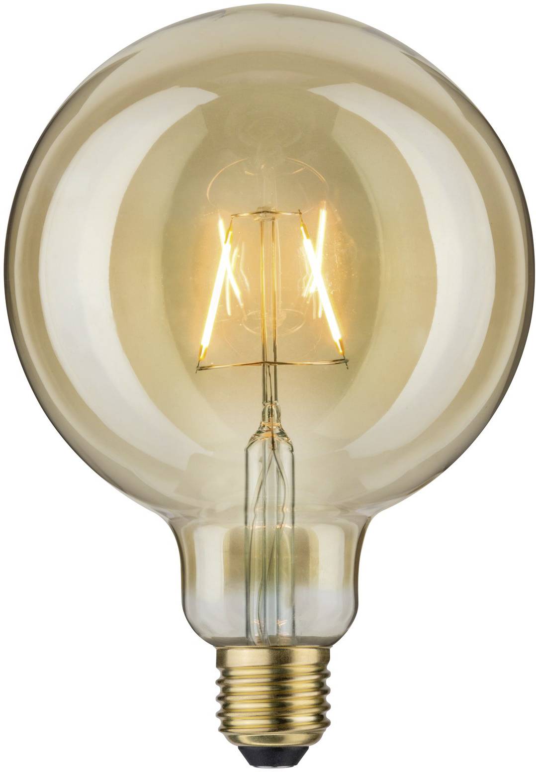 Een stralende gloeilamp met zichtbare gloeidraad in warm, geelachtig licht.