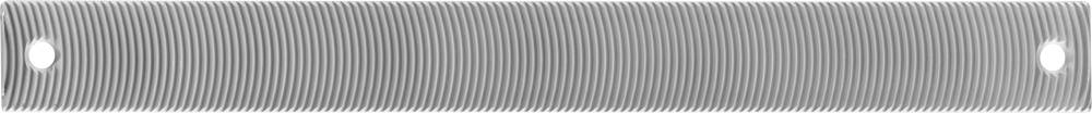 Zwart-witte optische illusie met parallel lopende lijnen die in het midden een golvende beweging creëren.