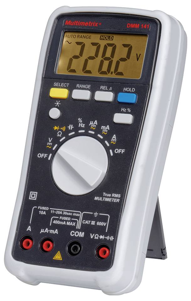 Multimetrix DMM 141 Multimeter Digitaal CAT III 600 V Weergave (counts): 4000-1