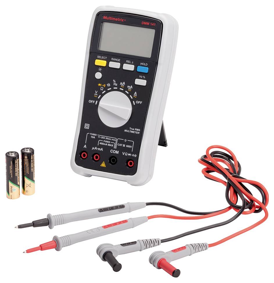 Multimetrix DMM 141 Multimeter Digitaal CAT III 600 V Weergave (counts): 4000-4