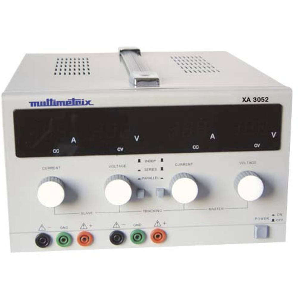 Multimetrix XA 3052 Labvoeding, regelbaar 0 - 30 V 0 mA - 5 A Aantal uitgangen 2 x