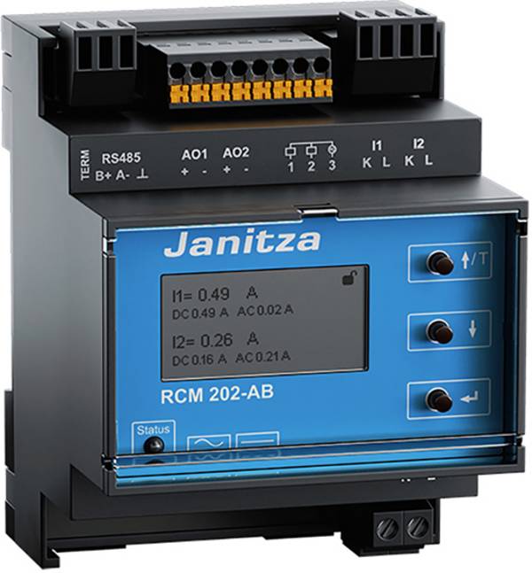 Janitza RCM 202-AB Digitaal DIN-railmeetapparaat