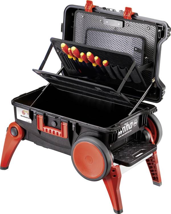 Wiha Wiha III - Hartschalentasche XXL size für Werkzeuge Gereedschapskoffer (leeg) 1 stuks Electricien, Handwerker, Professioneel, VDE (l x b x h) 680 x 336 x 497 mm