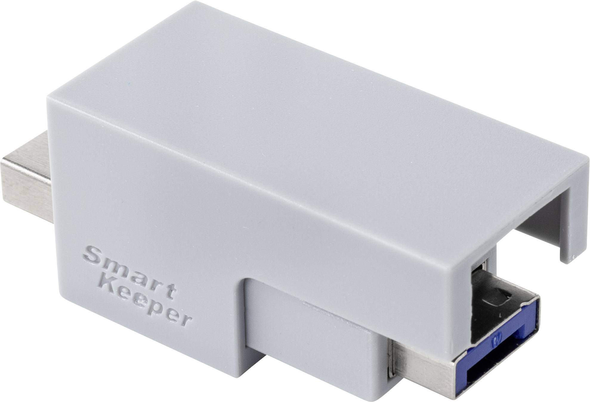 Renkforce USB-kabellås RF-4695232 Silver, Blå Nyckellås utan nyckel RF-4695232