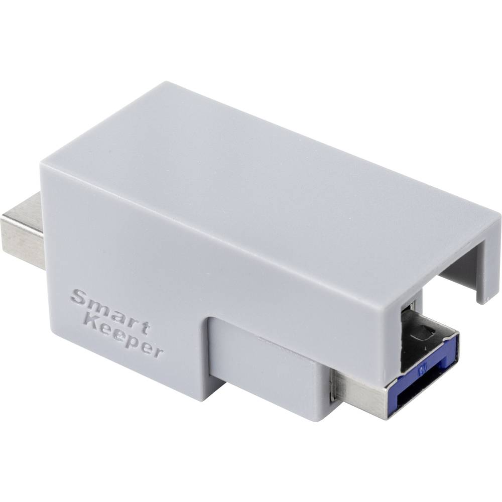Renkforce USB-kabellås RF-4695232 Silver, Blå Nyckellås utan nyckel RF-4695232