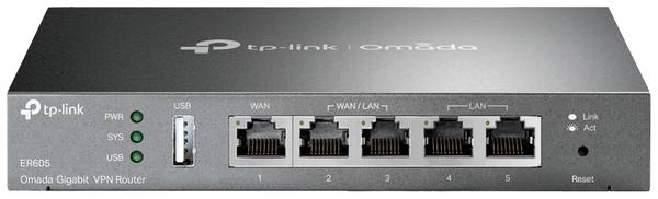 TP-LINK Omada Gigabit VPN Router ER605 LAN-router  1 GBit/s