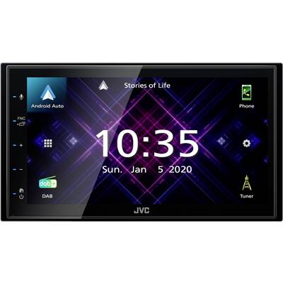 JVC KWM565DBT Autoradio met scherm dubbel DIN Aansluiting voor achteruitrijcamera, DAB+ tuner, Bluetooth handsfree