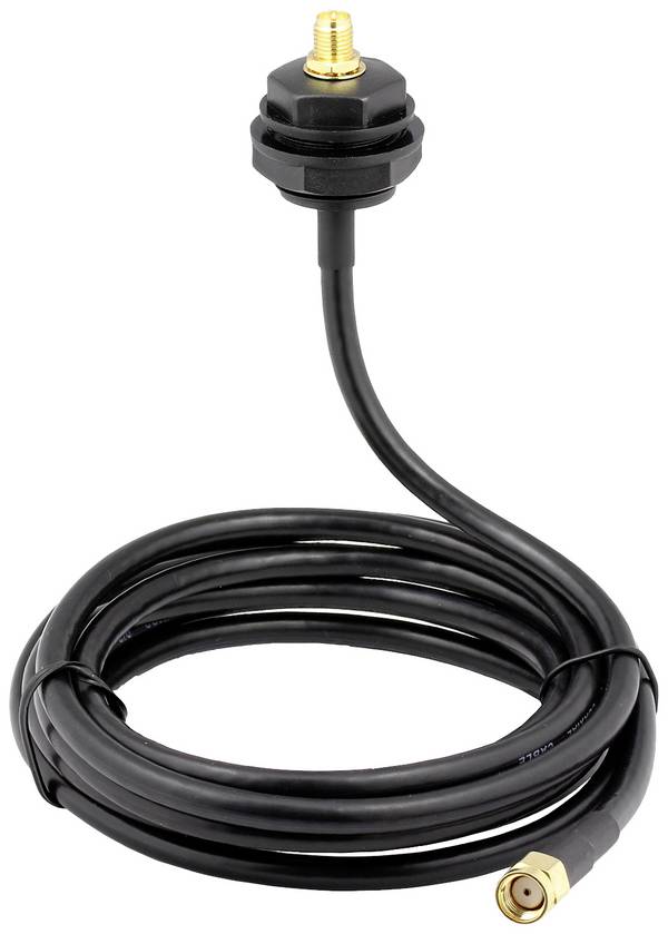 Ixxat 1.04.0085.00003 Schraubbarer Antennenfuß, RP-SMA-Stecker Antenne      1 stuk(s)