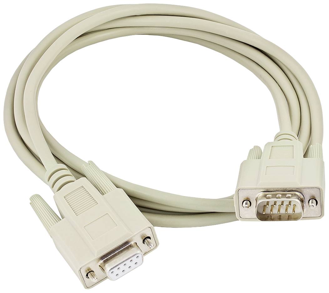 Een grijs, getwist VGA-kabel met twee aansluitingen voor het verbinden van monitors met computers.