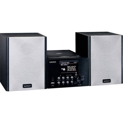 Lenco MC-250BK Stereoset Bluetooth, CD, DAB+, Internetradio, USB, FM  2 x 10 W Zwart