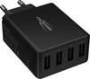 Ansmann HomeCharger HC430 USB-oplader 30 W 4x USB-A Zwart Binnen