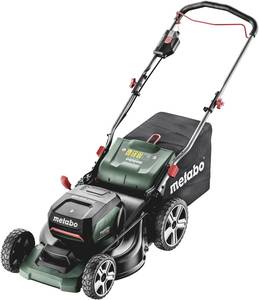 Conrad-Metabo RM 36-18 LTX BL 46 Grasmaaier Accu Incl. 2e accu, Incl. oplader 5,2 Ah Snijbreedte max. 46 mm-aanbieding Conrad-Metabo RM 36-18 LTX BL 46 Grasmaaier Accu Incl. 2e accu, Incl. oplader 5,2 Ah Snijbreedte max. 46 mm-aanbieding