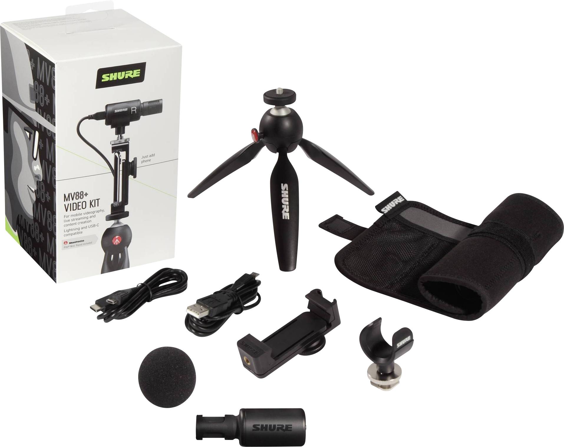 Shure MV88+ VIDEO KIT Zwarte tafelmicrofoon-15