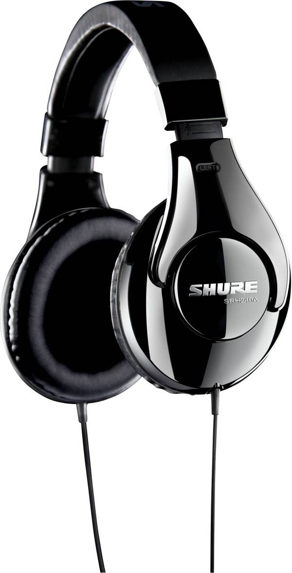 Shure SRH240A-EFS bedrade hoofdtelefoon, zwart