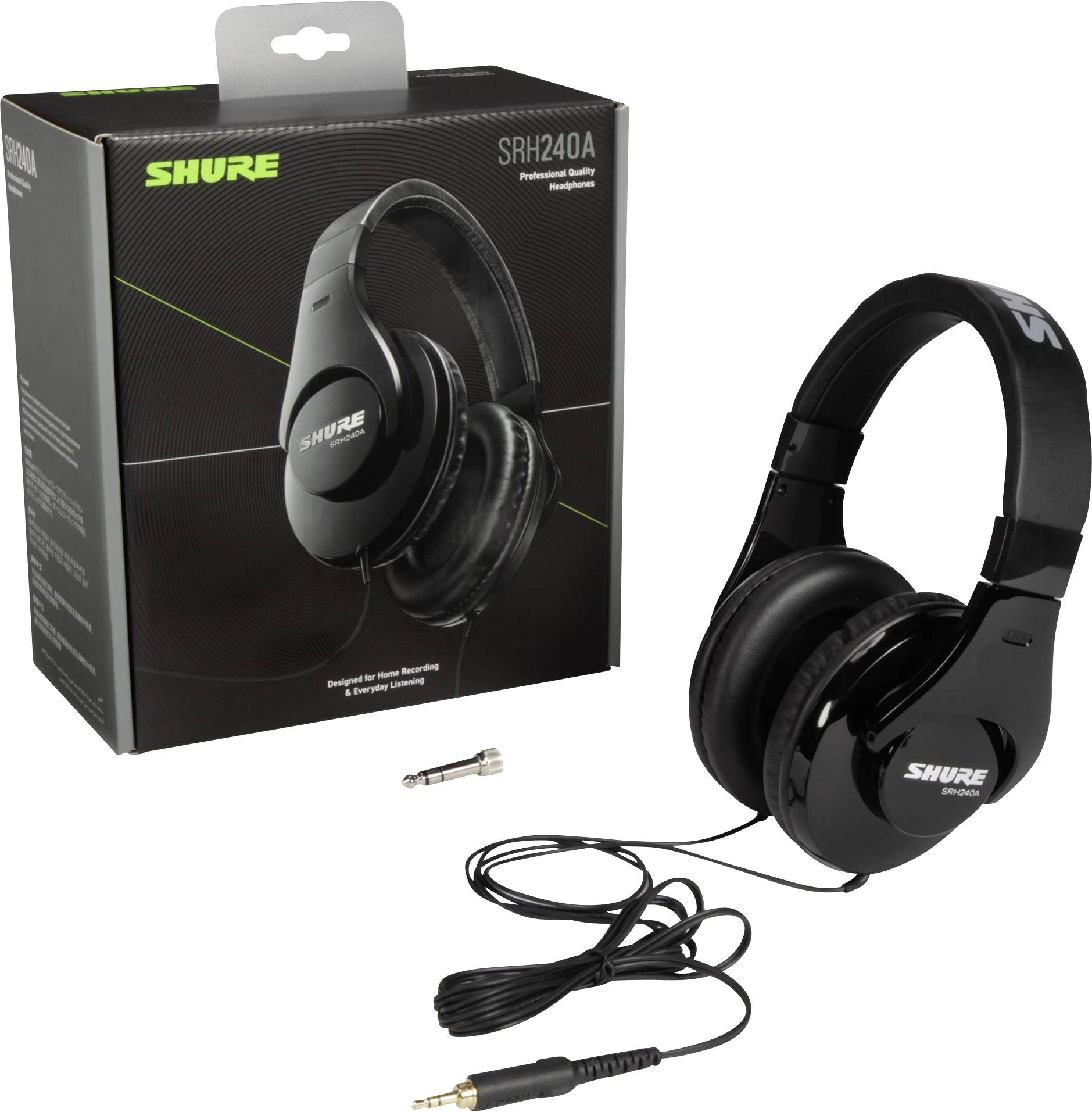 Shure SRH240A-EFS bedrade hoofdtelefoon, zwart-7