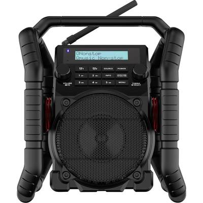 PerfectPro UBOX500R Bouwradio DAB+, VHF (FM) Bluetooth, AUX, USB, FM Accu laadfunctie, Stofvast Zwart
