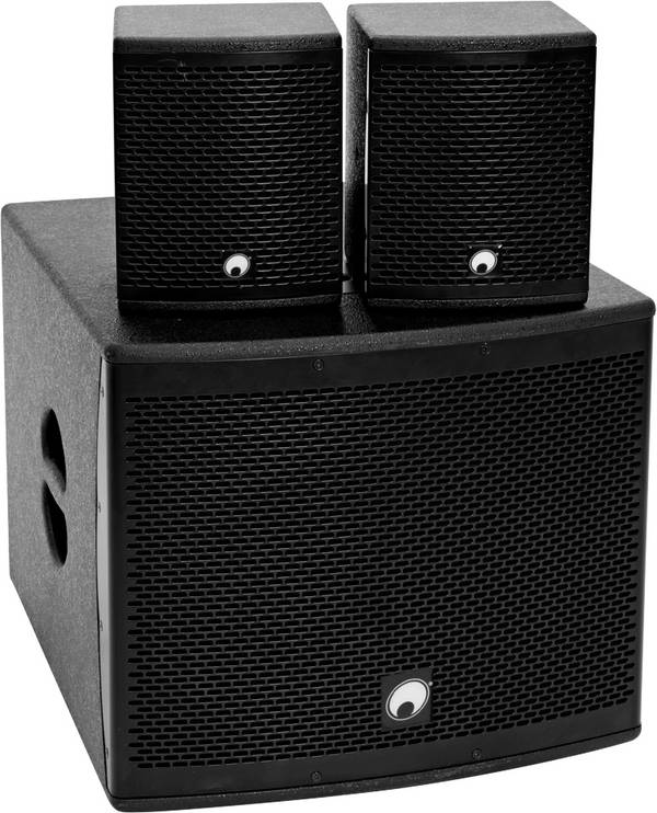 Omnitronic Molly-12A Actieve PA-luidsprekerset Incl. subwoofer, Bluetooth