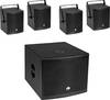 Omnitronic Molly-12A+Molly-6 Actieve PA-luidsprekerset Incl. subwoofer, Bluetooth