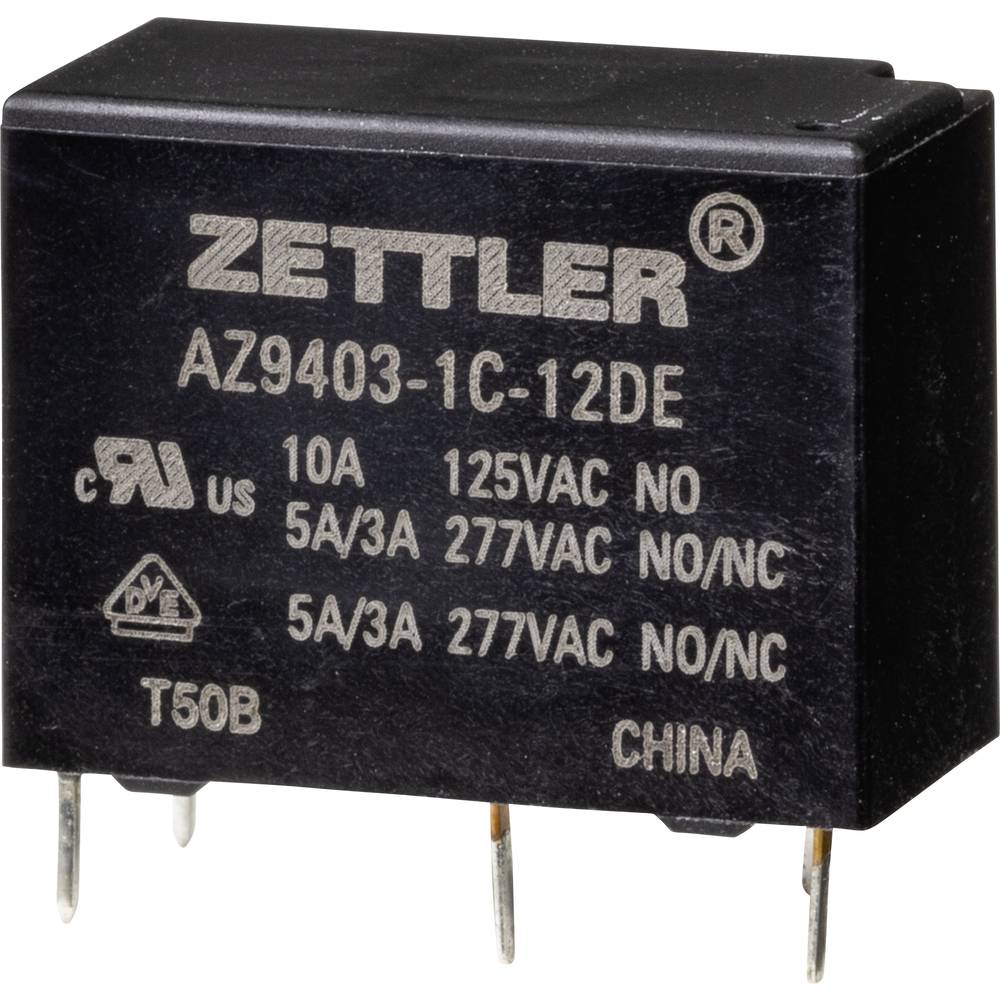 Zettler Electronics AZ9403-1C-12DE Powerrelais 12 V/DC 5 A 1 stuk(s)