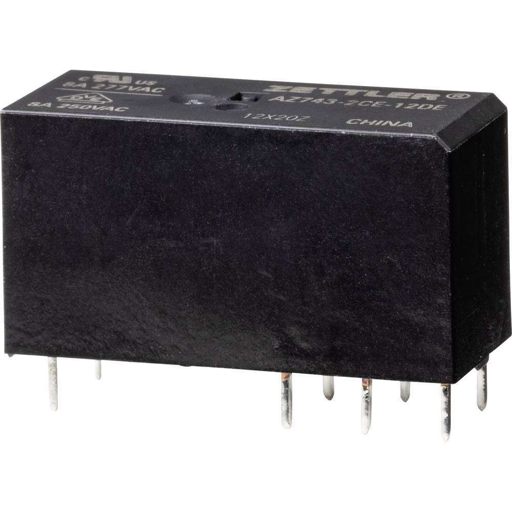 Zettler Electronics AZ743-2CE-12DE Powerrelais 12 V/DC 8 A 1 stuk(s)