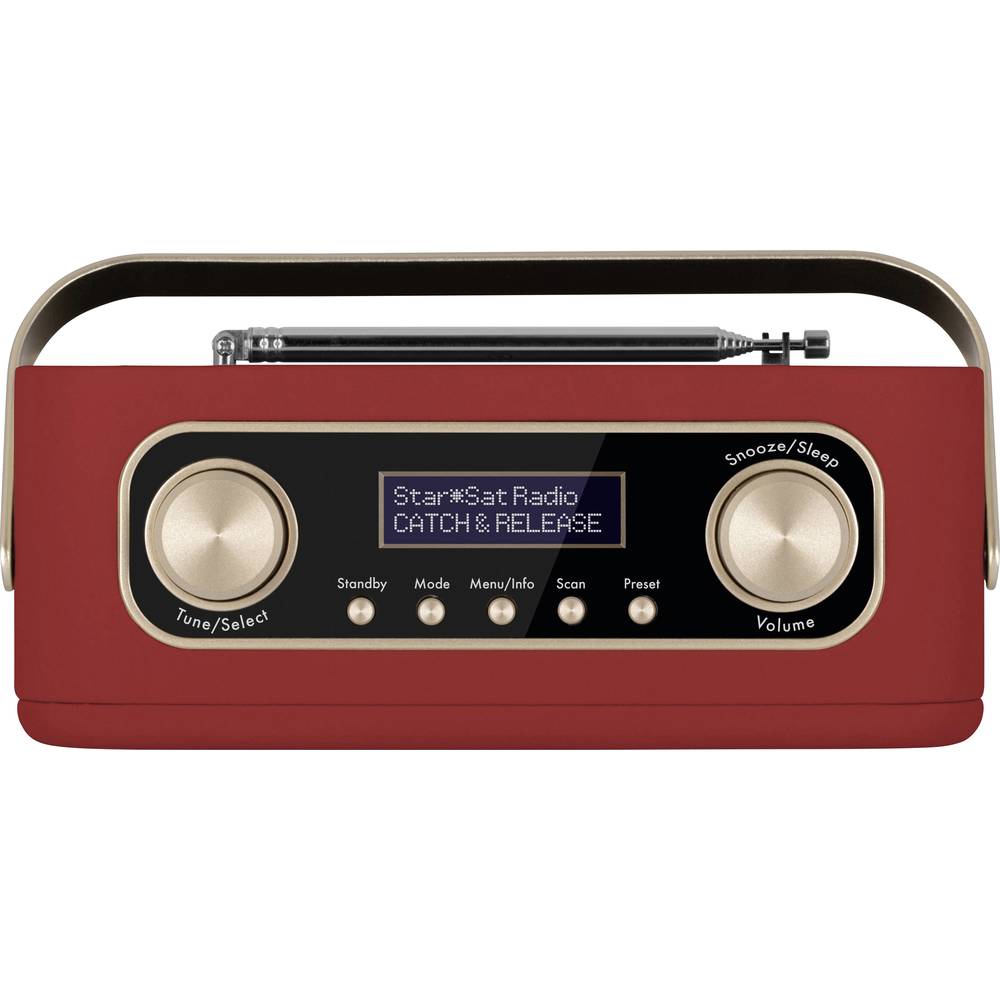 Nordmende Transita 30 Radio DAB+, VHF (FM) Bluetooth, DAB+, FM Wekfunctie Rood
