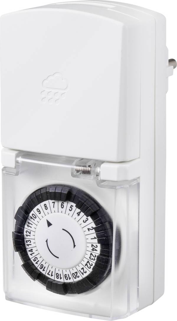 Sygonix SY-5042670 Stekkerdoos-timer Analoog  Dagprogramma  3680 W IP44