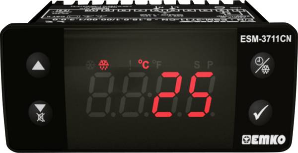 Emko ESM-3711-CN.8.18.0.1/00.00/1.0.0.0 Tweestandenregelaar Temperatuurregelaar NTC -50 tot 100 °C Relais 16 A (l x b x h) 65 x 76 x 35 mm