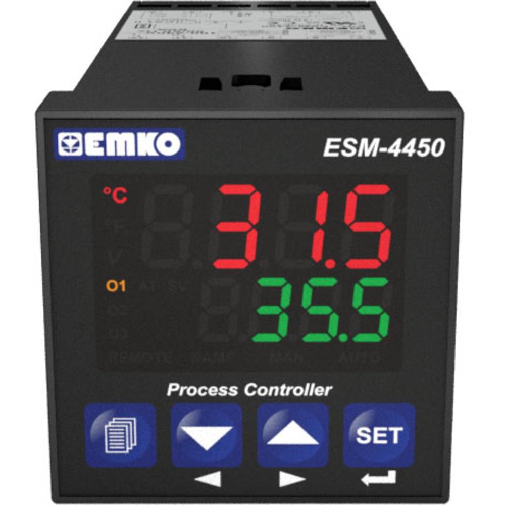 Emko ESM-4450.2.20.1.1/00.00/0.0.0.0 2-punt, P, PI, PD, PID Temperatuurregelaar Pt100, J, K, R, S, T -200 tot 1700 °C R