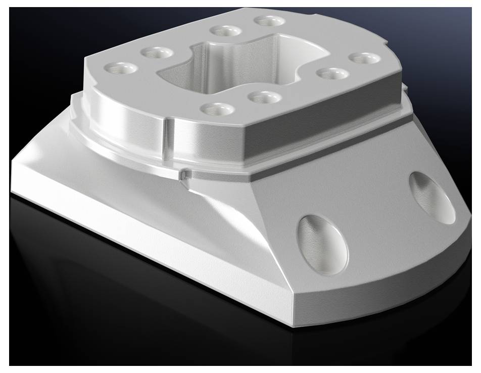 Rittal CP 6206.550 6206550 Aansluitadapter Aluminium Grijs 1 stuk(s)