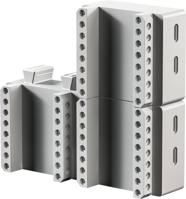 Rittal SV 9635.640 9635640 Montageset (b x h) 90 mm x 80 mm Polyamide Grijs 4 stuk(s)