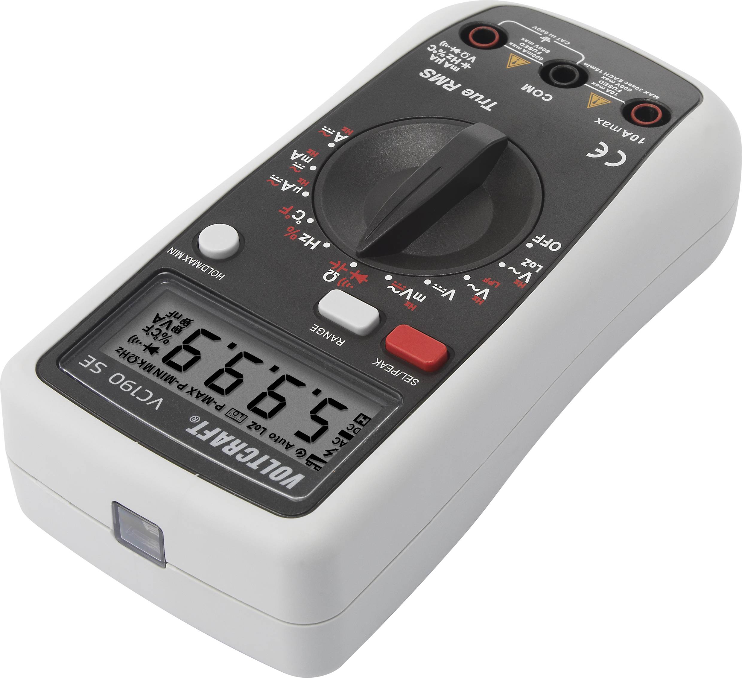 VOLTCRAFT VC190 SE Multimeter Digitaal CAT III 600 V Weergave (counts): 6000-2