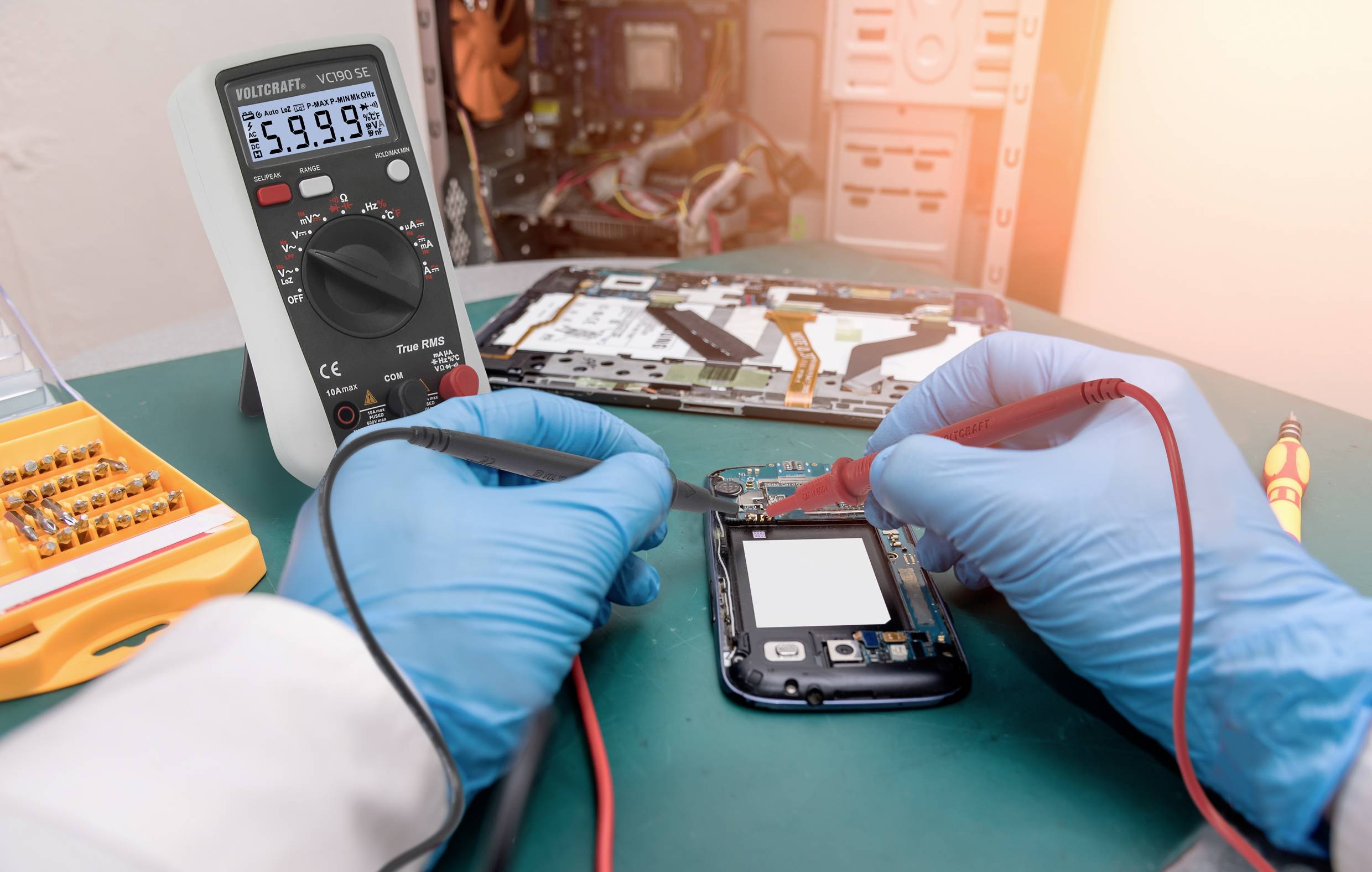 VOLTCRAFT VC190 SE Multimeter Digitaal CAT III 600 V Weergave (counts): 6000-5