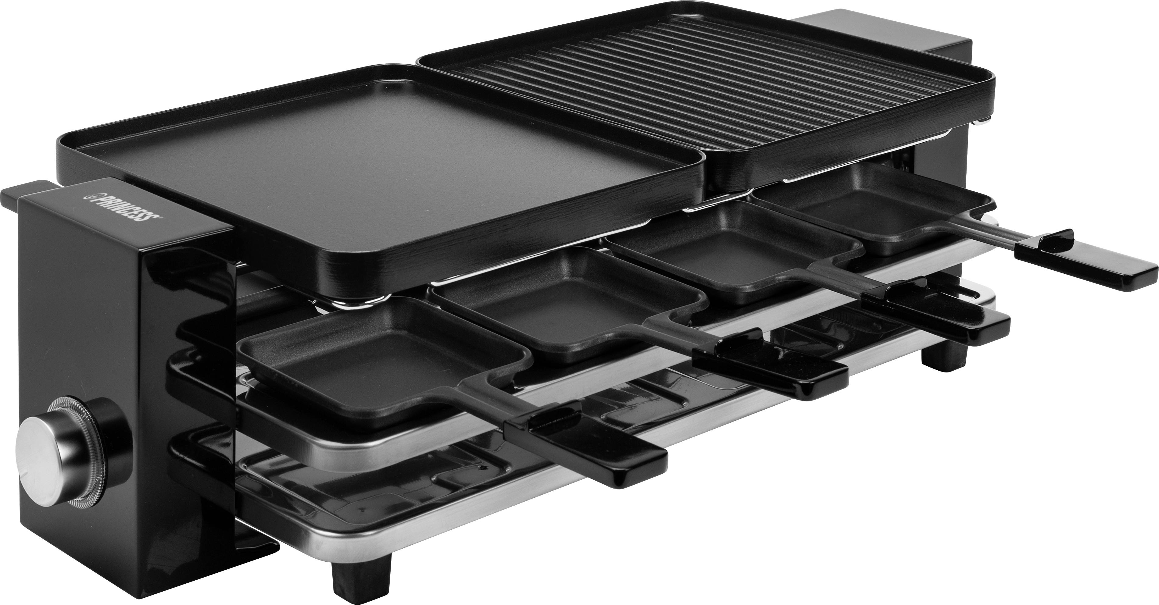 Princess 162925 Raclette Piano Black 8 Gourmetstel