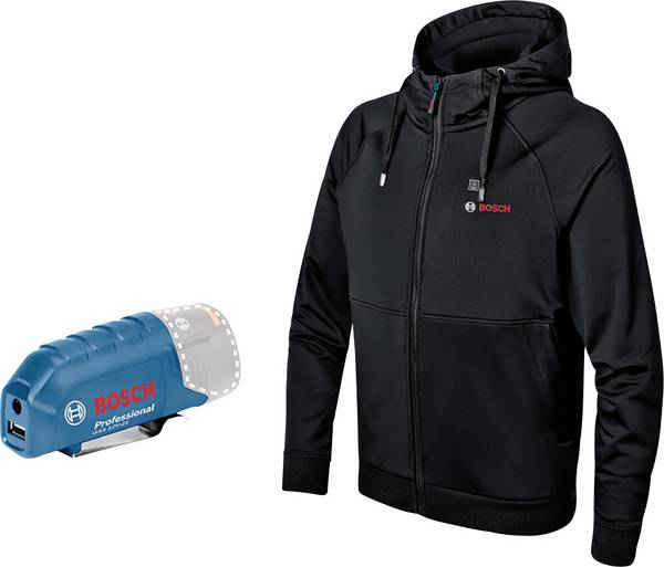 Bosch Professional 06188000EP Bosch verwarmd jack GHH 12+18V XA Maat: S Zwart
