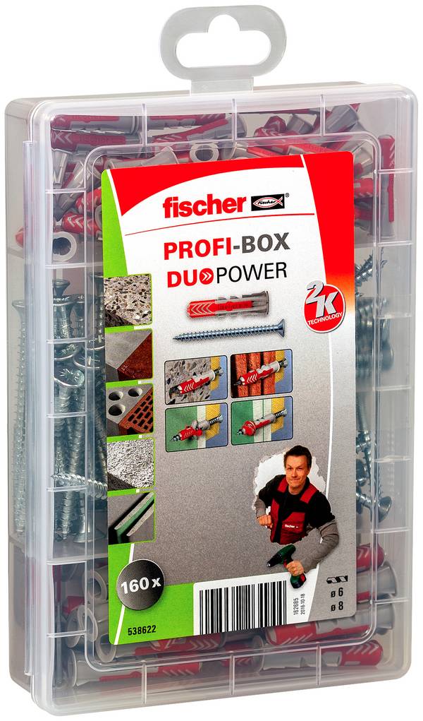 Fischer 538622 Profi-Box DUOPOWER Plugassortiment   1 set(s)