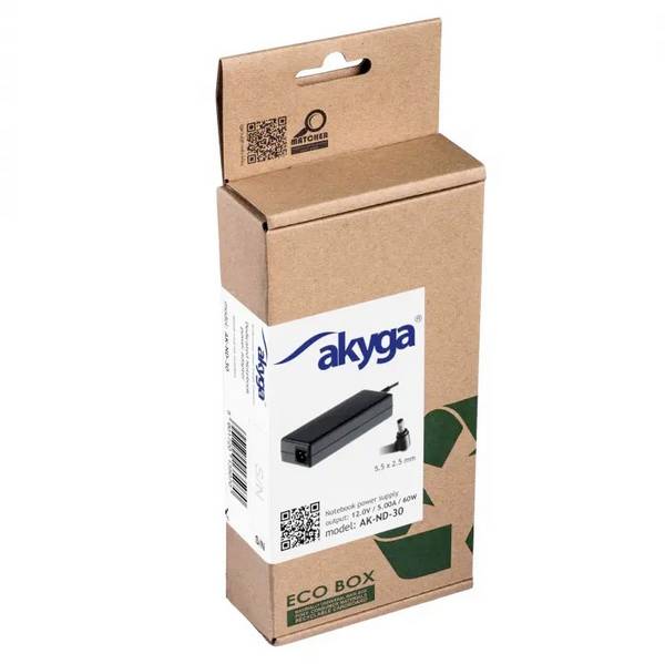 Akyga  Laptop netvoeding 60 W 12 V/DC 5 A