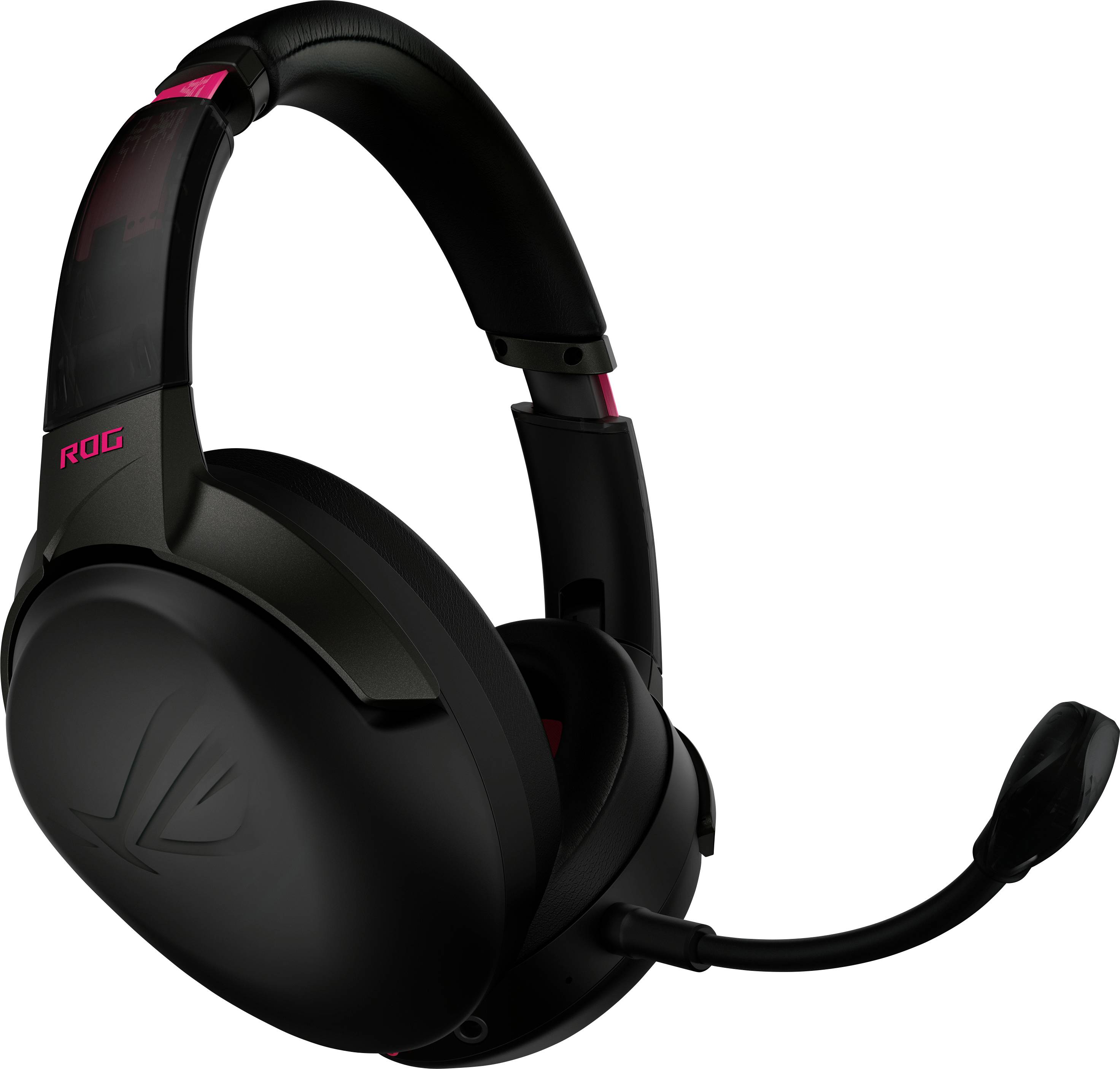 Asus ROG STRIX GO 2.4 Electro Punk Over Ear headset Bluetooth, Kabel Stereo Zwart, Roze Ruisonderdrukking (microfoon), N-2