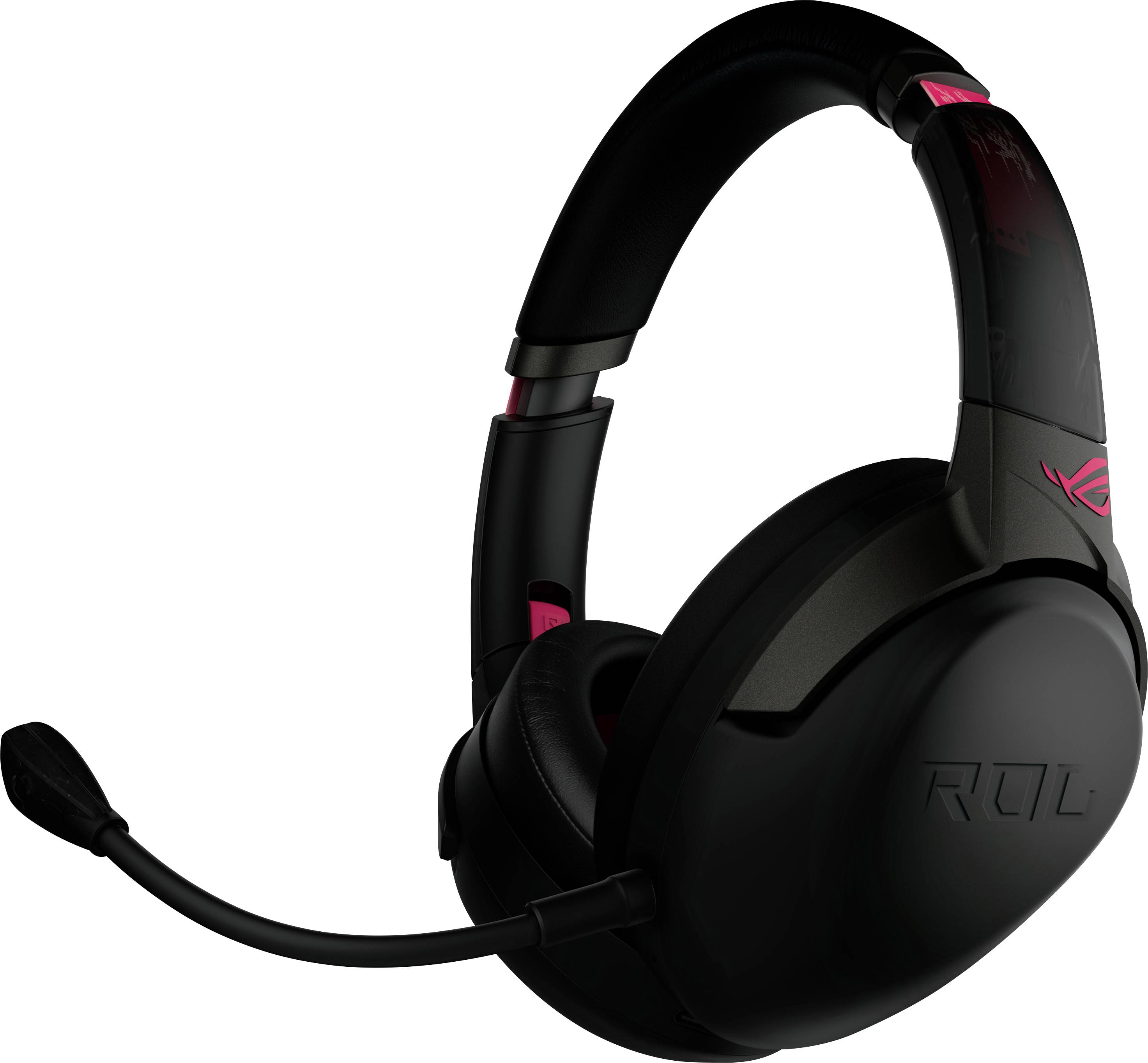 Asus ROG STRIX GO 2.4 Electro Punk Over Ear headset Bluetooth, Kabel Stereo Zwart, Roze Ruisonderdrukking (microfoon), N-5
