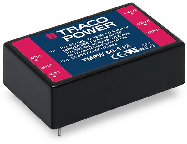 TracoPower TMPW 50-124 Schakelnetvoedingsmodule 24 V/DC 2.08 A 50 W