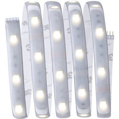 LED-lichtstrip, gebogen in S-vorm, met lichtgevende dioden, op transparante achtergrond.