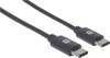 Manhattan 354868 USB-kabel USB 2.0 USB-C stekker 0.50 m Zwart