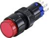 TRU COMPONENTS TC-9428072 LAS2Y-11Z/R/12V Drukschakelaar 250 V 3 A 1x uit/aan Continu Rood IP40 1 stuk(s)