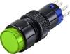 TRU COMPONENTS TC-9428064 LAS2Y-11/G/12V Druktoets 250 V 3 A 1x uit/(aan) Moment Groen IP40 1 stuk(s)